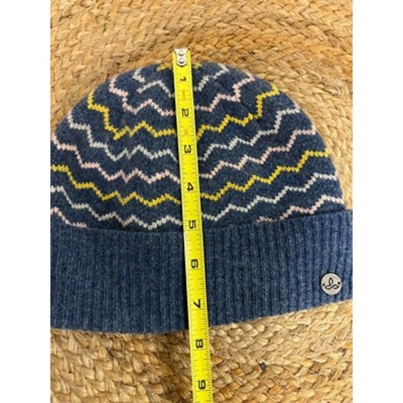 Prana Navy Blue Stretch Tight Knit Classic Printed Beanie Hats U53180657 - Picture 7 of 7